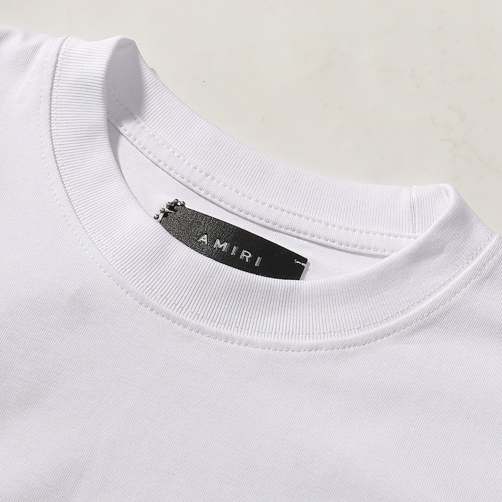 AMRI Logo crystal-embellished cotton T-shirt